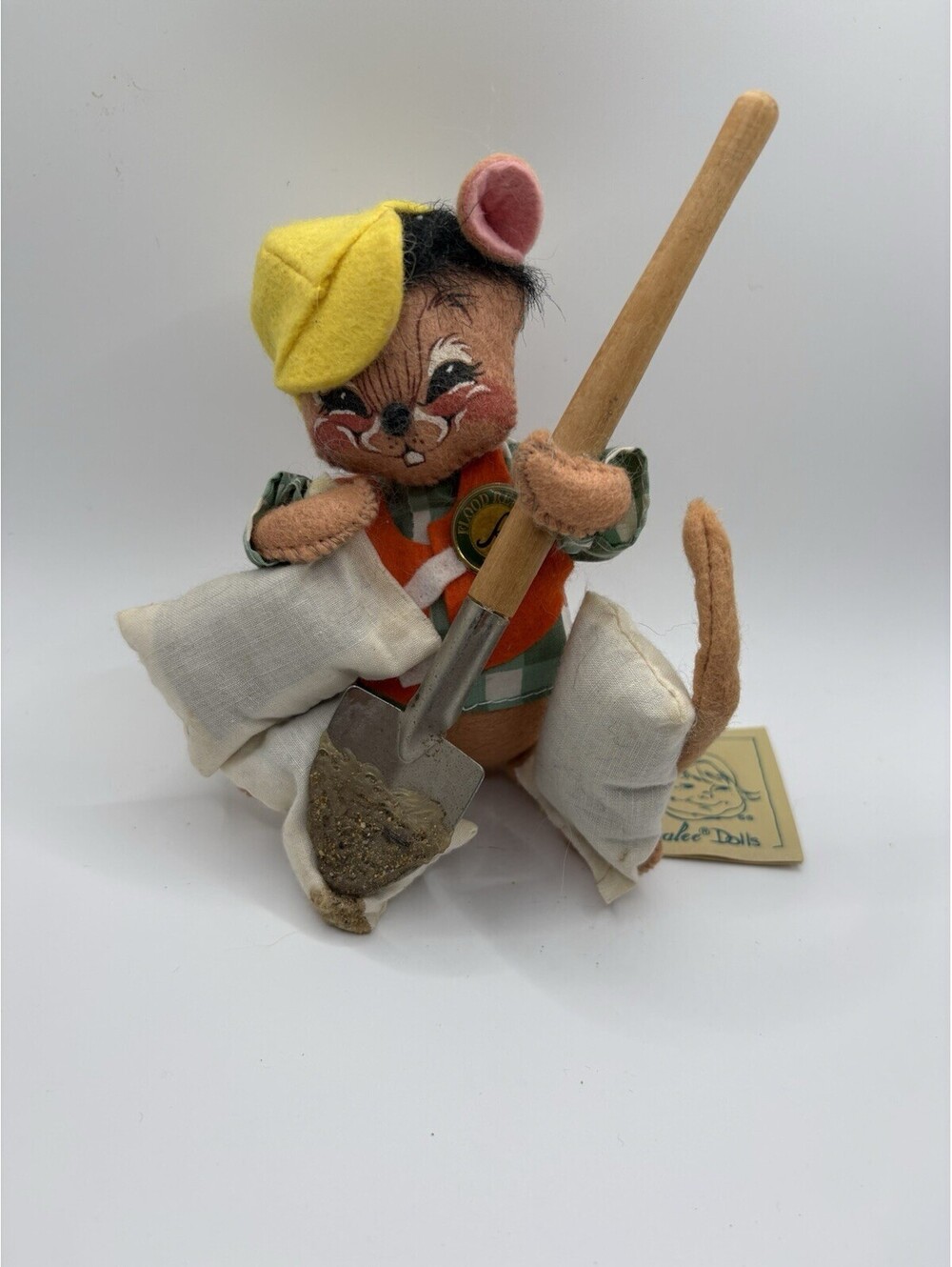 1993 Annalee Doll Flood Relief Mouse Figure #9952 W/ Tag 6”